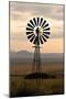 An Old Windmill on a Farm in a Rural or Rustic Setting at Sunset.-SAPhotog-Mounted Photographic Print