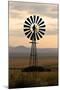 An Old Windmill on a Farm in a Rural or Rustic Setting at Sunset.-SAPhotog-Mounted Photographic Print