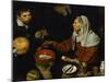 An Old Woman Frying Eggs-Diego Velazquez-Mounted Giclee Print