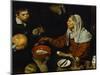 An Old Woman Frying Eggs-Diego Velazquez-Mounted Giclee Print