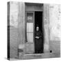 An Old Woman in Ragusa-Mario de Biasi-Stretched Canvas