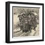 An Old Woman is Arrested as a Witch-Howard Pyle-Framed Art Print