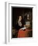 An Old Woman Praying, C.1655 (Oil on Canvas)-Nicolaes Maes-Framed Giclee Print