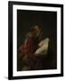 An Old Woman Reading, Probably the Prophetess Hannah, 1631-Rembrandt van Rijn-Framed Giclee Print