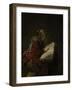 An Old Woman Reading, Probably the Prophetess Hannah, 1631-Rembrandt van Rijn-Framed Giclee Print