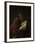 An Old Woman Reading, Probably the Prophetess Hannah, 1631-Rembrandt van Rijn-Framed Giclee Print