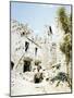 An Old Woman Sits in Front of Her Demolished Home in Castelforte-null-Mounted Photographic Print