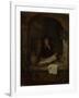 An Old Woman with a Book, C. 1660-Gabriel Metsu-Framed Giclee Print