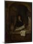 An Old Woman with a Book, C. 1660-Gabriel Metsu-Mounted Giclee Print