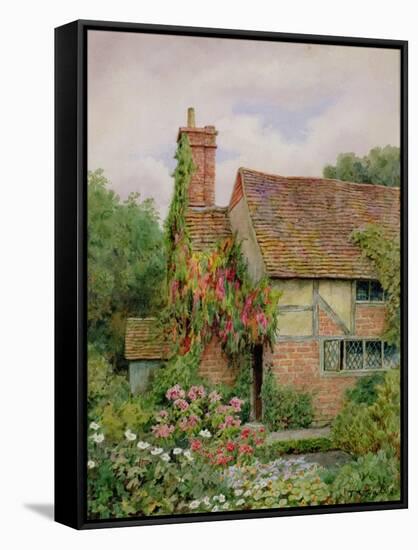 An Old World Cottage Garden-Thomas Nicholson Tyndale-Framed Stretched Canvas