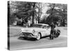 An Oldsmobile at the Corner of an American Street, 1954-null-Stretched Canvas