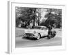 An Oldsmobile at the Corner of an American Street, 1954-null-Framed Photographic Print