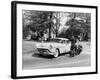 An Oldsmobile at the Corner of an American Street, 1954-null-Framed Photographic Print