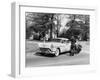 An Oldsmobile at the Corner of an American Street, 1954-null-Framed Photographic Print