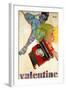 An Olivetti 'Valentine' Typewriter Promotional Poster, Printed 1969-null-Framed Giclee Print