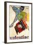 An Olivetti 'Valentine' Typewriter Promotional Poster, Printed 1969-null-Framed Giclee Print