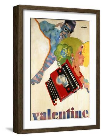 An Olivetti 'Valentine' Typewriter Promotional Poster, Printed