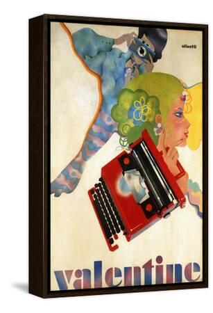 An Olivetti 'Valentine' Typewriter Promotional Poster, Printed