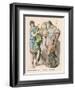 An Olympic Hero with a King and the Priest of Dionysos-null-Framed Art Print