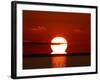 An Omega-shaped Sunrise Above the Water in Buenos Aires, Argentina-Stocktrek Images-Framed Photographic Print