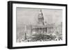 An Open Air Band Performance in Front of Leeds Town Hall-null-Framed Giclee Print