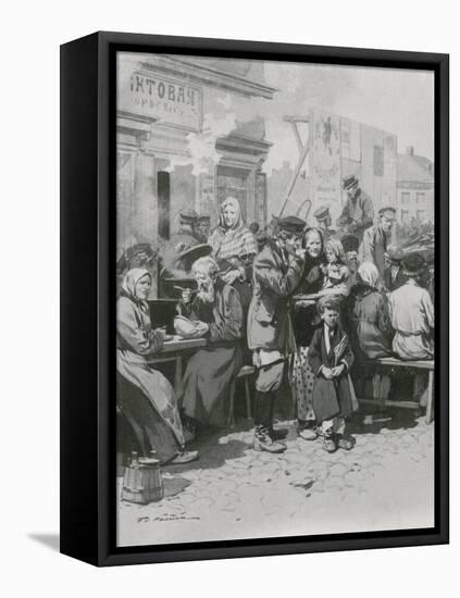 An Open-Air Kitchen-Frederic De Haenen-Framed Stretched Canvas