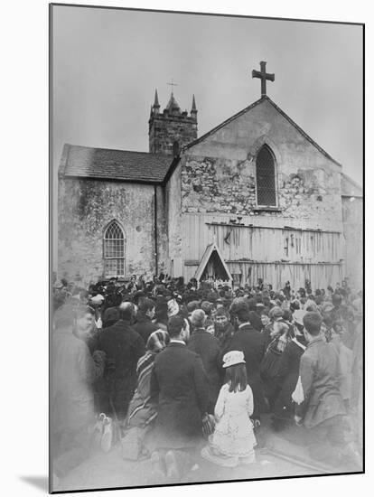 An Open Air Mass at the Shrine of Our Lady at Knock-null-Mounted Photographic Print