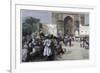 An Open-Air Restaurant at Lahore, India, 1880-Edwin Lord Weeks-Framed Giclee Print