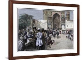 An Open-Air Restaurant at Lahore, India, 1880-Edwin Lord Weeks-Framed Giclee Print