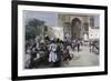 An Open-Air Restaurant at Lahore, India, 1880-Edwin Lord Weeks-Framed Giclee Print