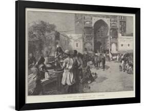 An Open-Air Restaurant at Lahore-Edwin Lord Weeks-Framed Giclee Print