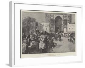 An Open-Air Restaurant at Lahore-Edwin Lord Weeks-Framed Giclee Print