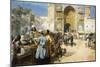 An Open-Air Restaurant, Lahore, C1889-Edwin Lord Weeks-Mounted Premium Giclee Print