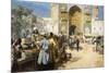 An Open-Air Restaurant, Lahore, C1889-Edwin Lord Weeks-Mounted Giclee Print