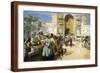 An Open-Air Restaurant, Lahore, C1889-Edwin Lord Weeks-Framed Giclee Print