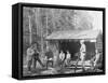 An Open Camp in the Adirondacks, New York-null-Framed Stretched Canvas