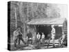 An Open Camp in the Adirondacks, New York-null-Stretched Canvas
