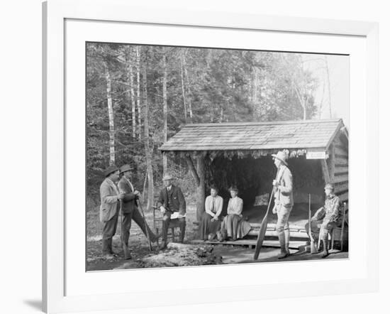 An Open Camp in the Adirondacks, New York-null-Framed Photo