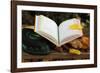 An open Holy Quran on wood stand and a kufi, France, Europe-Godong-Framed Photographic Print