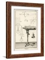 An Optique Telescope-Benard-Framed Art Print