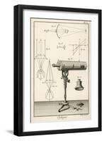 An Optique Telescope-Benard-Framed Art Print
