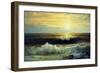 An Orange Sunset Waning Low. 1897-William Trost Richards-Framed Giclee Print