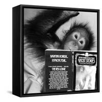 An Orangutan reading ghost stories-Staff-Framed Stretched Canvas