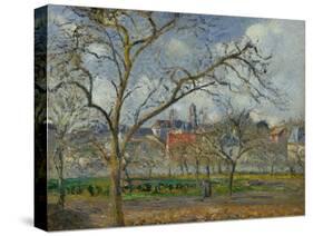 An Orchard in Pontoise in Winter, 1877 by Camille Pissarro-Camille Pissarro-Stretched Canvas