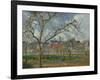 An Orchard in Pontoise in Winter, 1877 by Camille Pissarro-Camille Pissarro-Framed Giclee Print