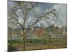 An Orchard in Pontoise in Winter, 1877 by Camille Pissarro-Camille Pissarro-Mounted Giclee Print