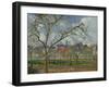 An Orchard in Pontoise in Winter, 1877 by Camille Pissarro-Camille Pissarro-Framed Giclee Print