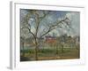 An Orchard in Pontoise in Winter, 1877 by Camille Pissarro-Camille Pissarro-Framed Giclee Print