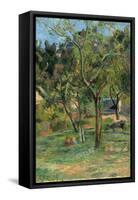 An Orchard under the Church of Bihorel, 1884-Paul Gauguin-Framed Stretched Canvas