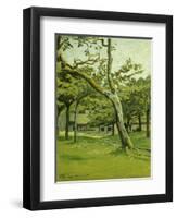 An Orchard-Claude Monet-Framed Giclee Print